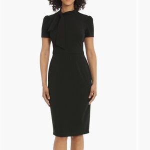 Maggy London Tie Neck Dress